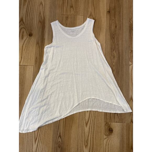 Eileen Fisher Asymmetrical Tank top White Womens Xsmall - Picture 2 of 4